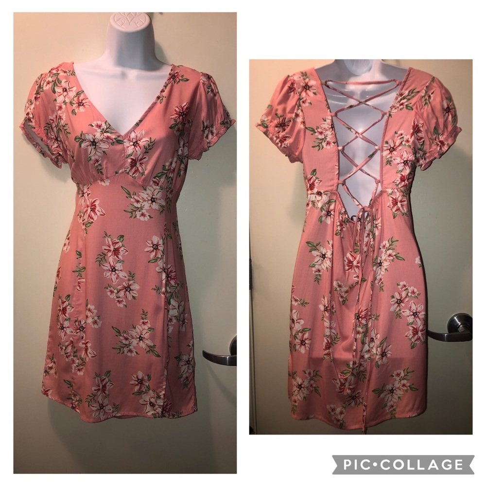 DEREK HEART FLORAL DRESS  NWOT
